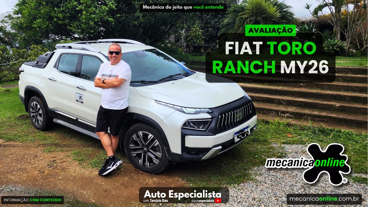 Fiat Toro Ranch 2026: Novo motor 2.2 de 200 cv e 46 kgfm transforma a picape