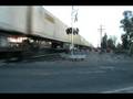 BNSF Hurricane Hotshot kicks up dust at Cressey, CA