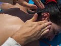 Terry massage in beach of Milano Marittima Terry massage in beach of Milano Marittima