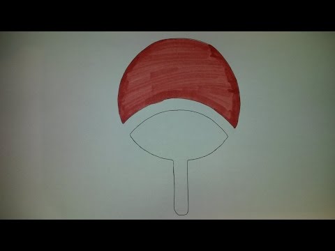 how to draw uchiha symbol