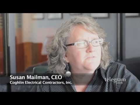 Massachusetts Mail Man - Worcester, MA - Susan Mailman is the fourth-generation Coghlin to preside over Coghlin Electrical Contractors and Coghlin Network Services at 100 and 130 Pre...