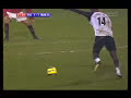 bouba diop for fulham scores a fantastic goal against man united at craven cottage to make it 1-1. (2004/05 season).