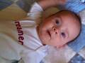 Coby Laying and Smiling