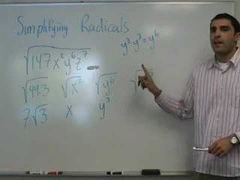Algebra - Simplifying Radicals (part 2)