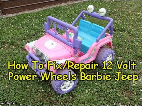 How To Repair / Fix Power Wheels Barbie Jeep – 12 Volt Electric Powerwheels Troubleshooting