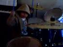 mike playing drums