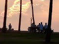 Sunset in Belmont Park Mission Beach Sunset in Belmont Park Mission Beach