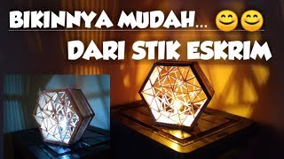 DIY - CARA BIKIN LAMPU HIAS / LAMPU DINDING STIK E