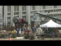 Aaron Tveit and Eddie Redmayne filming Les Misérables musical film 2012. Behind the scenes in London as 19th century Paris. These are the student scenes with flashinthepan action on the wagon: Aaron Tveit, Eddie Redmayne, Alistair Brammer and Fra Fee. You could hear them sing 