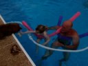 amela in the pool for Tori and Kristian