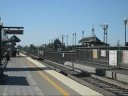 Caltrain action at San Carlos Station
