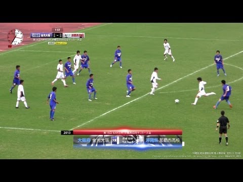 沖縄県 - 金光大阪 (大阪府)【3ブロック1位】 vs 那覇西高校 (沖縄県)【1ブロック1位】 2013年 3月 31日 日曜日 第18回 NIKKEI杯 沖縄県 高校招待サッカー大会 沖縄県 総合運動公園 陸上競技場...