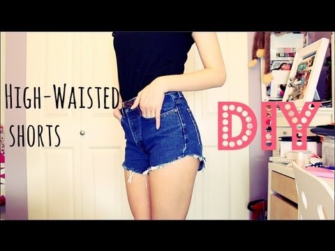 how to make cut off jean shorts