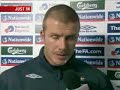 David Beckham post Croatia match