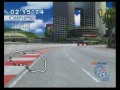 umm...namco? i think you got some ridge racer in this casual mini-game collection. ...and a little jet set radio somehow. and yes, that is a tropical remix of the ridge racer theme playing in the background...on the ridge racer track...with ridge racer cars...