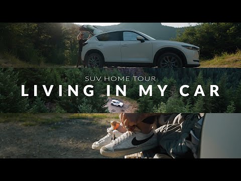 living in my mazda cx 5 suv tiny home tour