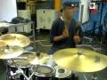 Jamming on the set at work