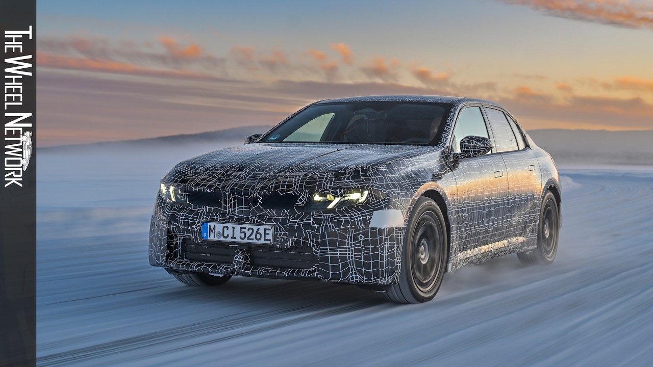 2027 BMW i3 Prototype Snow and Ice Driving [4K]