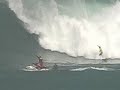 Surfing giant Hawaiian Waves at Waimea Bay