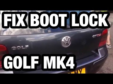 VW Golf MK4 – how to fix tailgate remote lock