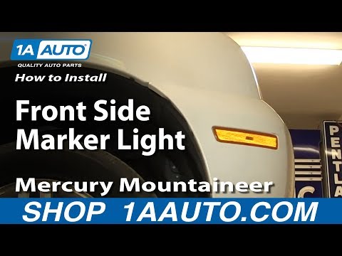 How To Install Replace Front Side Marker Light 2002-10 Mercury Mountaineer