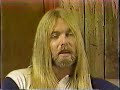 Gregg Allman interview PART 3 of 14- Sanger Theater New Orleans 1982