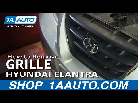 How To Remove Install Front Grill 2001-06 Hyundai Elantra