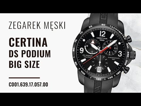 Zegarownia.pl CERTINA DS PODIUM BIG SIZE GMT CHRONO C001.639.17.057.00