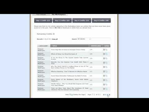 The Ultra Spinnable Articles Marketplace Is Open For Business