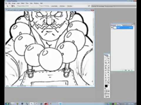 how to isolate line art with gimp