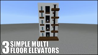 How To Build A Multi Floor Elevator In Minecraft Bedrock