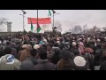 Afghan protests outside main US military base (raw footage Feb. 21)