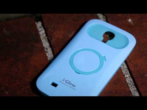iGlow polycarbonate/silicone case with stand for Samsung i9500 Galaxy S4