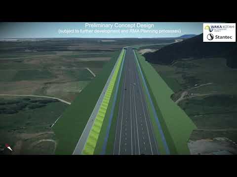 Ōtaki to north of Levin concept design fly-through