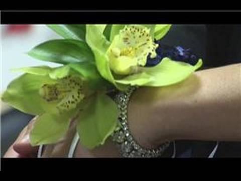 how to fasten a wrist corsage