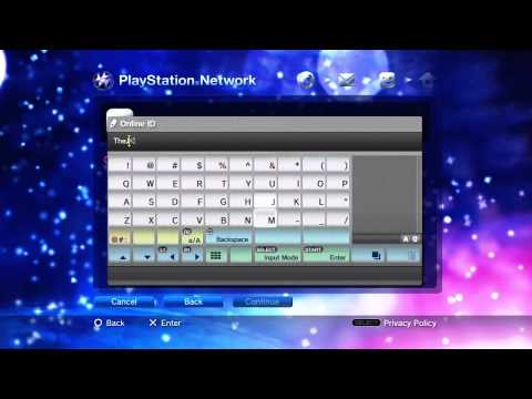 how to sign up for playstation network on ps3