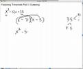 Step By Step Factoring Trinomials: Guessing EPISODE 2