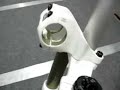 Previewed at Eurobike, the new Rockshox Boxxer 2009 downhill suspension fork.  This is the Boxxer World Cup fork.