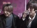 Hyesung and Kang Ta drink