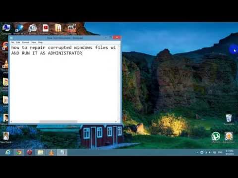 how to repair corrupted files