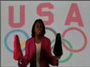 Lanette is cheering for U. S. A.