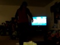 Josh rocks wii fit hula hoop game!