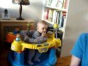 Baby Esper in MegaSaucer while Daddy twirls