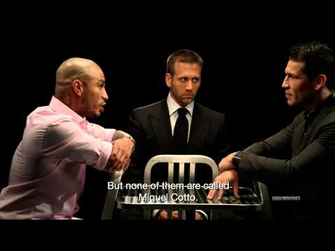 faceoff - Subscribe to the HBO Sports YouTube: http://itsh.bo/10qIJDl Miguel Cotto and Sergio Martinez meet face-to-face outside the ring for this exclusive interview ...