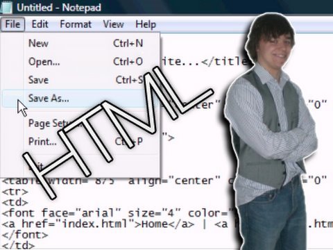 how to create html page