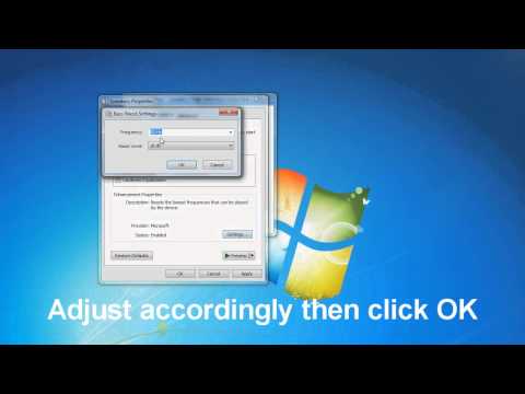 how to boost bass on windows 7