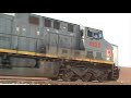 KCSM 4533, CSX 7772, 8080 y UP 9364