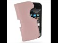 PDair Leather Case for Nokia N97 mini - Horizontal Pouch Type (Pink) Version.2