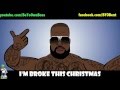 Wiz Khalifa, Rick Ross, Ludacris, Drake cartoon #BrokeChristmas @BYOBent