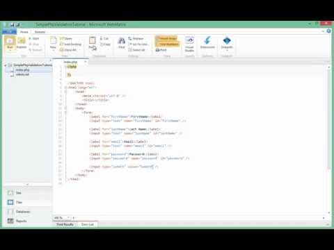 how to provide validation in php